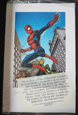 Amazing Spider-Man Limited Edition Lithograph Auto-Signed By John Romita Sr.&Jr. • $56.97