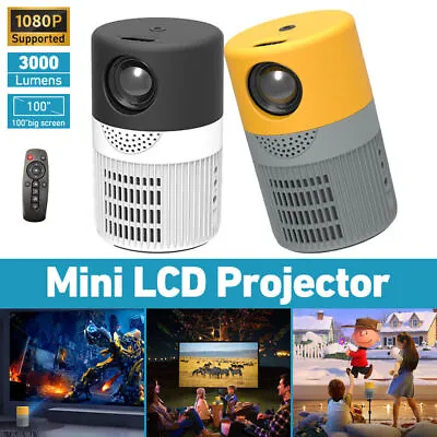 $75.04 • Buy 4K 1080P Mini HDMI LED Home Theater Projector Portable Cinema &soundbox Speaker
