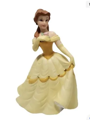$19.99 • Buy Disney Princess Belle Porcelain  Ceramic Figurine Lanka Yellow Dress 6”