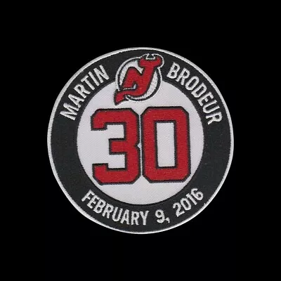  Martin Brodeur Retirement Jersey Patch New Devils Jersey #30  • $12.95