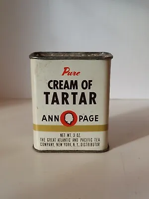 Ann Page Brand Vintage Cream Of Tartar 3oz Tin • $8