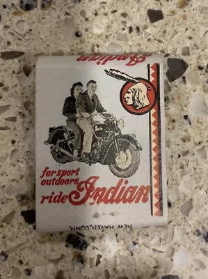 Antique Indian Motorcycle Dealer Matchbook • $19