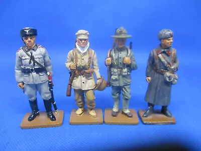 World War 1 & 2 Military Figures Hand Painted Metal. • £11