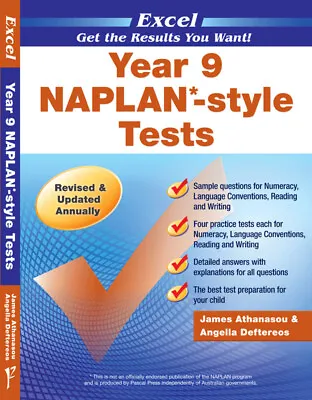 Excel NAPLAN-Style Tests Year 9 • $28.95