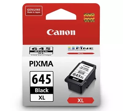 $35 • Buy Genuine Canon PG-645XL PG645XL Black Ink Cartridge For MG2965 MG2960 MG3060