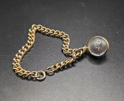 Vintage 1940's - 50's  Mustard Seed Of Faith Amulet Gold Tone Charm Bracelet • $22.99