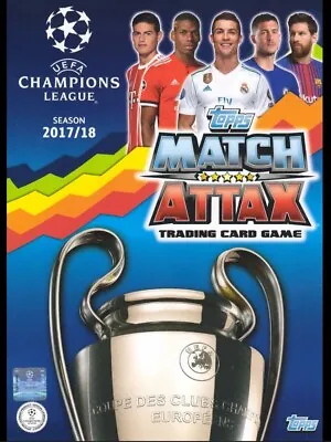 Topps Match Attax Champions League 2017/18 Trading Cards Choose Your Cards • £0.99