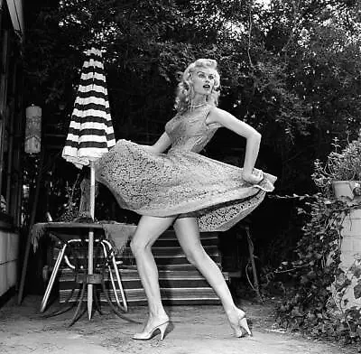 $7.65 • Buy Actress Irish Mccalla Poses At Home In LA 1956 OLD PHOTO 6