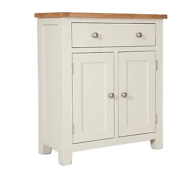 £259 • Buy Sideboard Hall Cabinet Oak Pine Slim 2 Drawer Dorset French Ivory EX DISPLAY!!