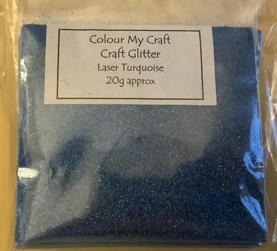 COLOUR MY CRAFT FINE GLITTER FOR ARTS CRAFTS NAIL & WINE GLASS 20g • £2.20