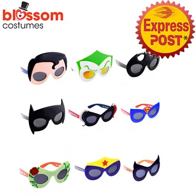 AC717 Child Sunstaches Sunglasses Marvel Superhero Costume Glasses Comic Con • $12.15