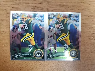 (2) 2011 Topps Chrome Aaron Rodgers #100 Green Bay Packers Lot • $1.50