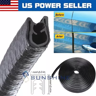 4M U-Shape Car Door Seal Strip Hood Trunk Edge Rubber Weatherstrip Moulding Trim • $11.81