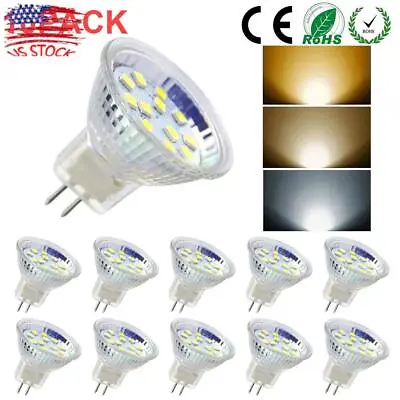 LED MR11 4/6/10 PACK Light Bulbs 3W/5W AC/DC12V-24V GU4 Bi-Pin Base LED Bulbs • $9.61