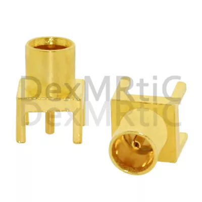 2PCS MCX Female Jack RF Coax Connetor PCB Mount Straight 75Ohm Goldplated NEW • $2.24