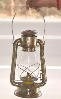 Vintage Brass Dietz Junior Handcrafted Kerosene Lamp / LanternUSA • $154.29