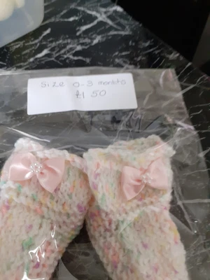 £0.99 • Buy Hand Knitted Baby Booties