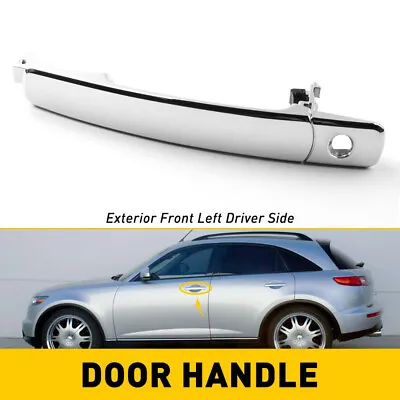 For Nissan Front Rogue 2008-2013 Car Outside Chrome Left Door Handle 80640-CA012 • $12.99