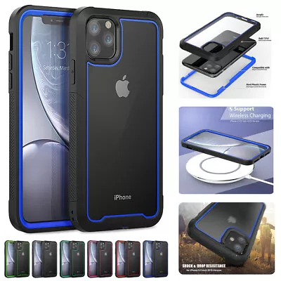 $11.79 • Buy For IPhone 13 Pro Max 12 11 XR XS 876+ Plus Shockproof Clear Case Defender Cover