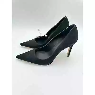 Zara Black Pointed Toe Suede Stiletto Pumps EU 39/ US 8.5 Women’s NWT • $40