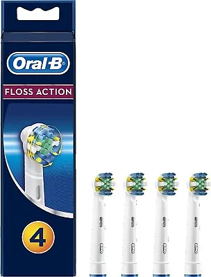 $47.99 • Buy Oral-B Floss Action Electric Toothbrush Replacement Brush Heads 4 Pack-AU