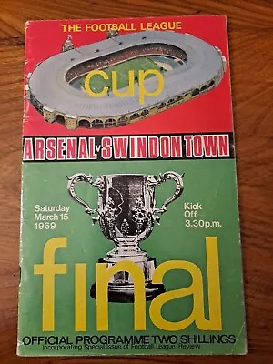 League Cup Final 1969 Arsenal V Swindon • £0.99