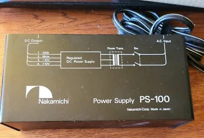 Nakamichi PS-100 Power Supply BLACKBOX Series USED JAPAN Vintage Dragon Niro • $125