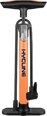 Hycline Bike Pump Bicycle Floor Pump For Bike Tyres 150 PSI High Pressure Bike • £14.68