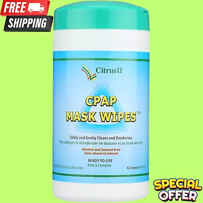 CPAP Mask Cleaning Wipes Sanitizies BIPAP 62 Wipes • $13