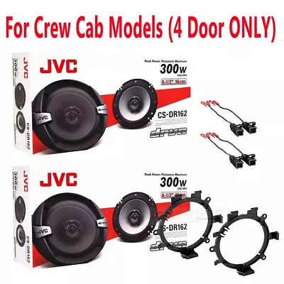 JVC 300 Watt Front/Rear Speakers Kit For 1999-2006 GM VEHICLES (4 DOOR ONLY) • $89.99