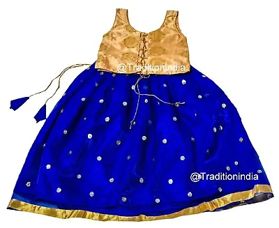$45.42 • Buy Designer Girls Dress, Indian Kids Lehenga, Readymade Choli, Baby Pavadai Set