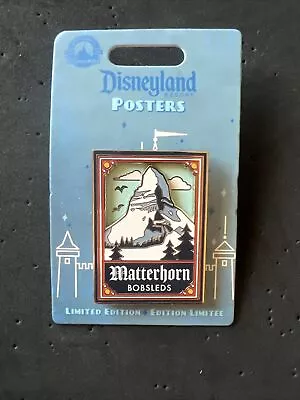 Disney DLR LE 2000 Pin Disneyland Poster Matterhorn Bobsleds • $25