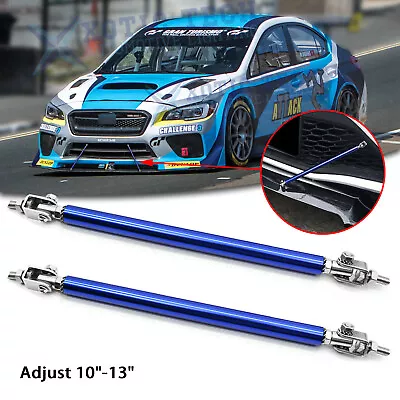 Adjust 10 -13  Blue Bumper Stabilizer Support Sport Lip Bars For Subaru WRX STI • $16.86