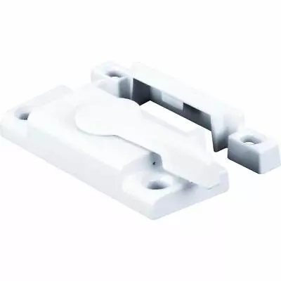 Window Sash Lock Latch White Vertical Single Double Hung Vinyl Durable Hardware • $9.22