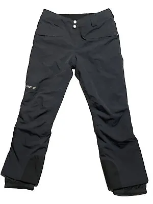 Marmot Membrane Pants Mens Large Blue Black Lined Soft Shell Ski Snowboarding • $56.25