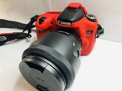 Cannon Eos 70d Digital Slr Camera Bundle (tested)mint Condition- Free-shipping • $1350