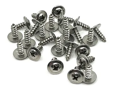 Phillips Washer Head Screws #8 X 1/2 With 7/16  Head Stainless Steel - 25pcs • $8.50