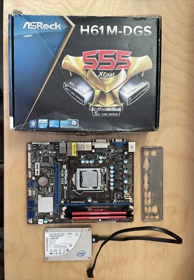 £69 • Buy Intel H61 SSD 8Gb DDR3 1155 Motherboard Windows 10 MATX Xeon 1245 Like I7 I3 CPU
