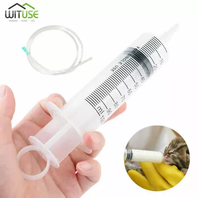 50-200ml Plastic Hydroponic Measuring Large Cubs Syringe Nutrient Injector • $7.29