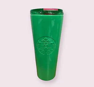 Starbucks Green St Patrick's Day Stainless Steel 24oz Metal Tumbler Cold Cup New • $30.99