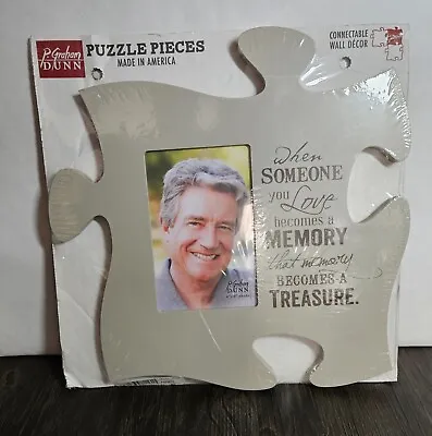 P Graham Dunn Wall Decor Puzzle Piece Frame Holds A 4x6 Picture. Memorial Frame  • $24