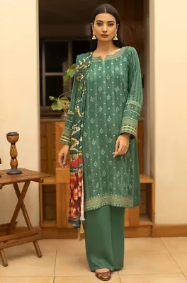 Ready To Wear Lakhany 3 Piece Embroidered Cottel Suit LSM-2493 - Women's Shirt • £39.99