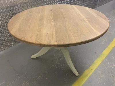 £845 • Buy Neptune Chichester Solid Oak Top Round Kitchen Dining Table 120 Cm- RRP£1450