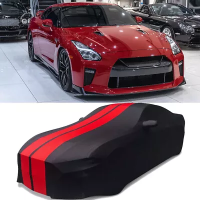 For Nissan GT-R Premium Coupe 09-21 Indoor Car Cover Dustproof Satin Stretch Red • $99.57