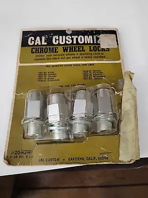 Vintage Cal Customize Chrome Wheel Locks • $18