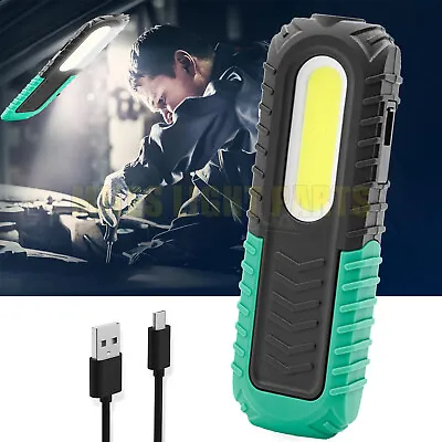 Magnetic 10W Work Light COB LED Car Garage Mechanic Home Rechargeable Torch Lamp • $20.99