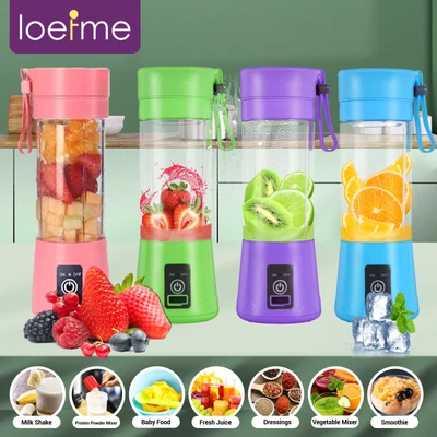 380ml Portable Electric Mini Juicer Fresh Juice Blender Fruit Juice Maker Mixer • £7.86