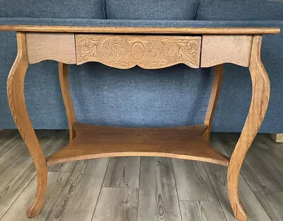 Antique Oak Library Table - 36” Wx24  Deep X29”H - Pickup Only • $150