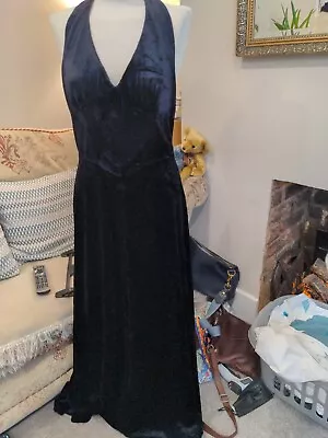 MARY QUANT GINGER GROUP Beautiful Vintage 1960s  Black Velvet Dress MOD Era VTG • £400