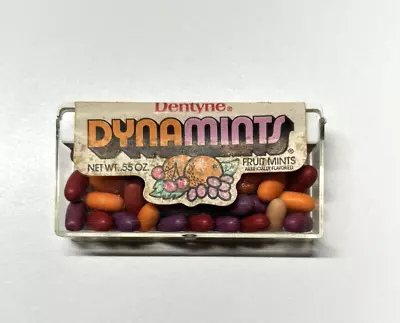 RARE Vintage Retro 1970s 1980s Dentyne DYNAMINTS Fruit Mints Unopened Candy NOS • $89.10